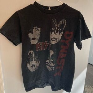 KISS Dynasty Vintage T-Shirt Return of Kiss Tour 2007 Short Sleeve Black Small